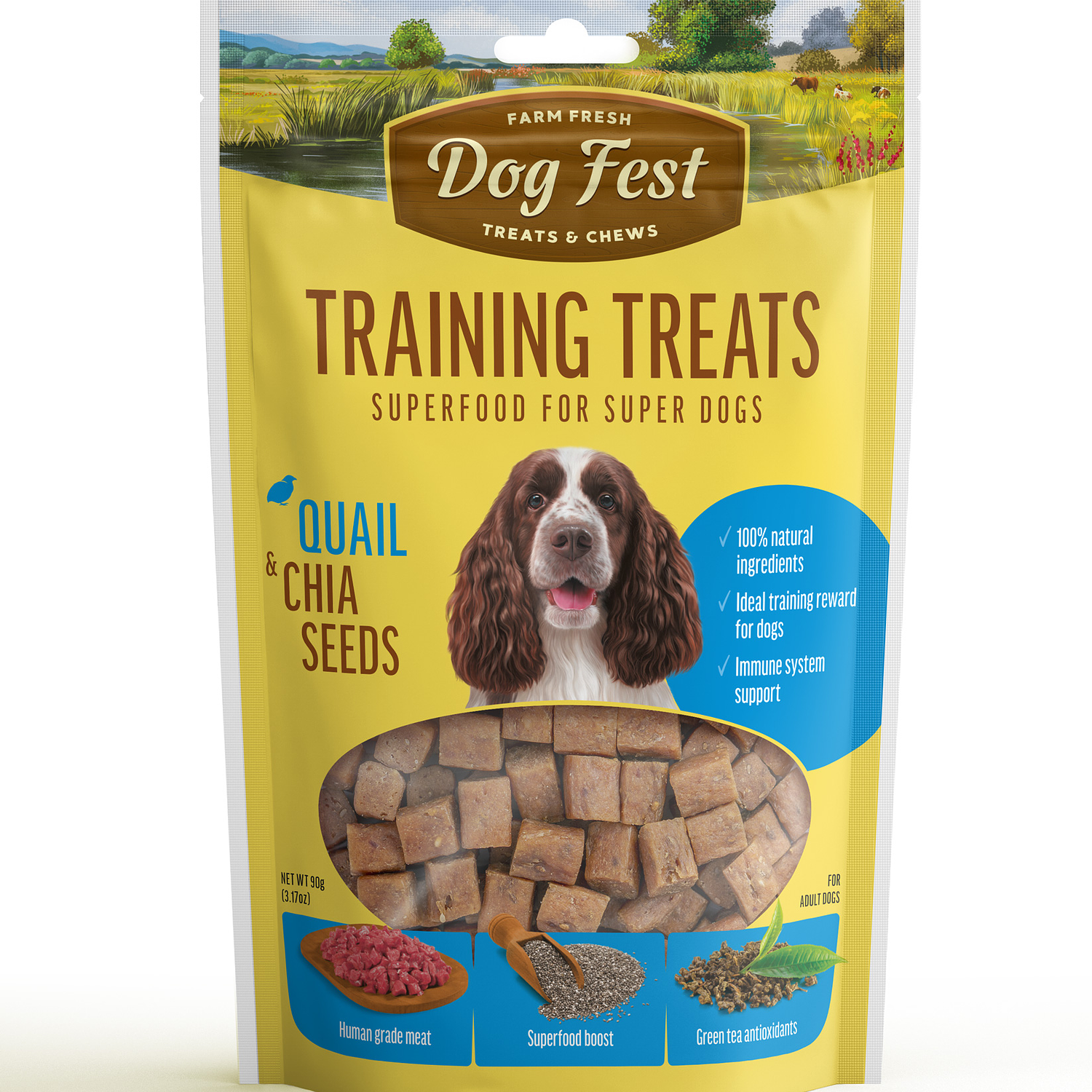 DogFest Training Snacks Codorniz y Semillas de Chía 1