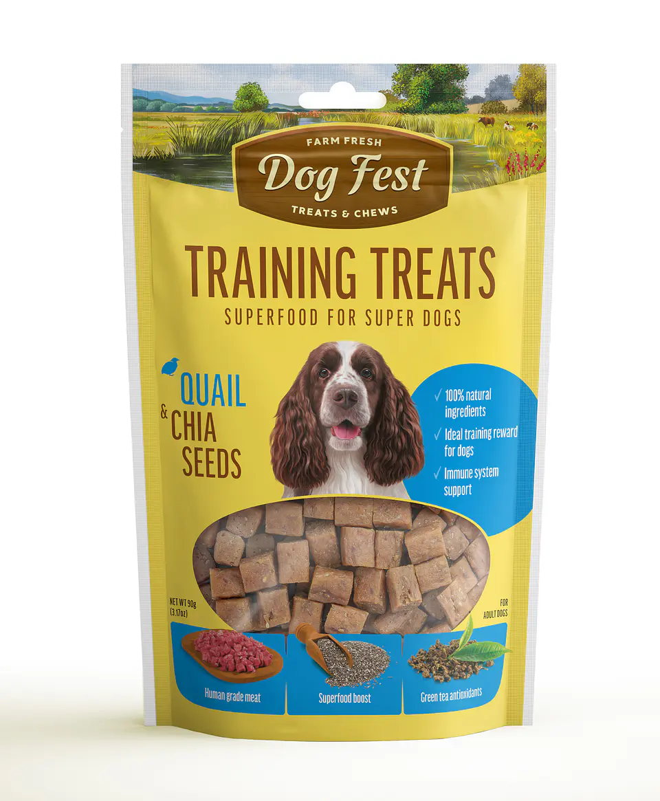 DogFest Training Snacks Codorniz y Semillas de Chía 1