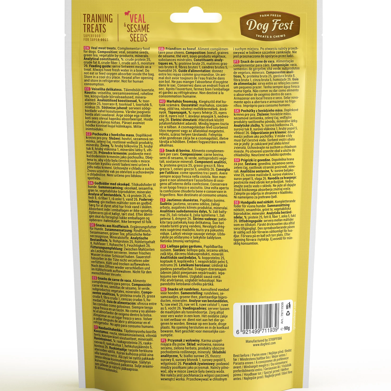 DogFest Training Snacks Ternera y Semillas de Sésamo 2