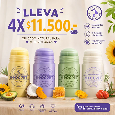 HICC PET Pack 4 Bálsamos