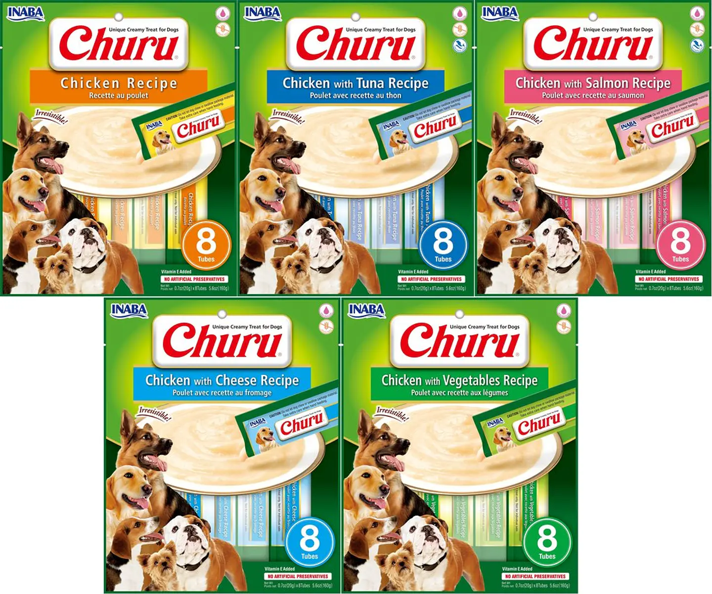 Inaba Churu Perro 8 Tubos 1