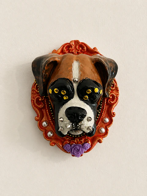 Cabeza en marco Bóxer🐾