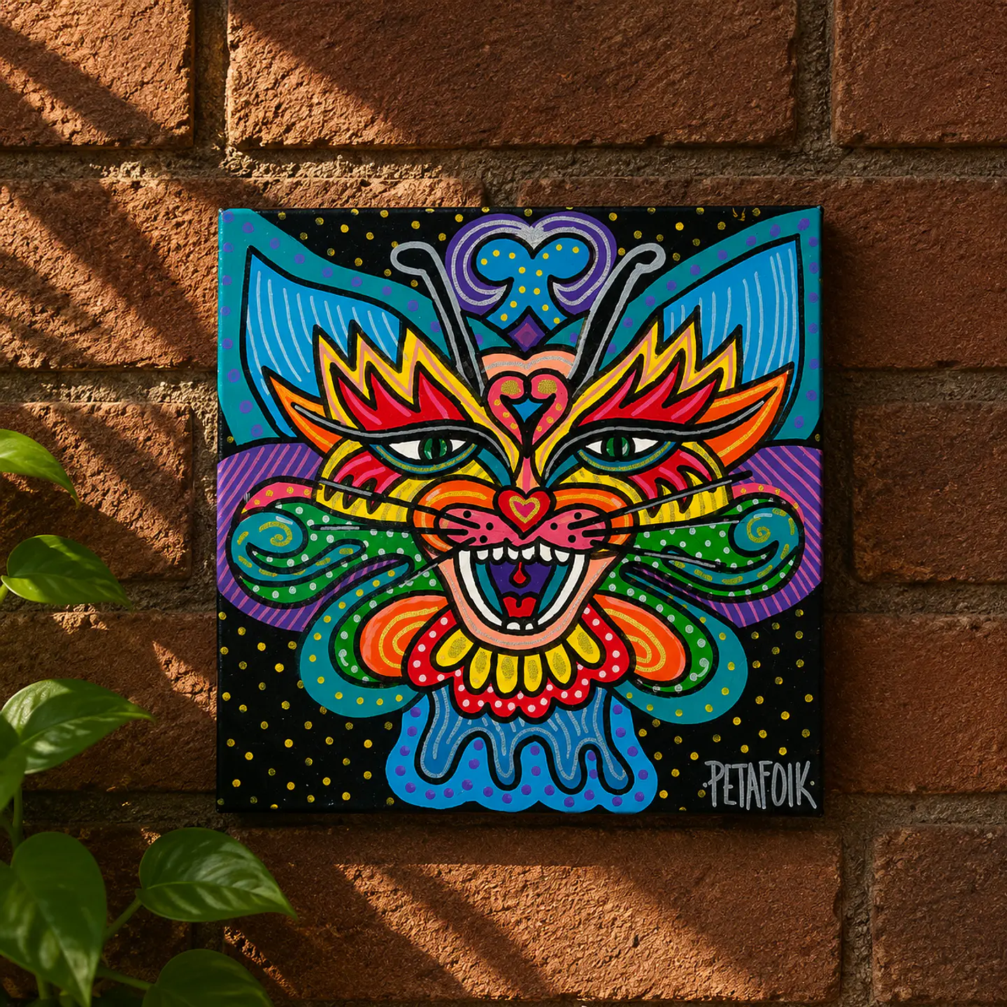 Cuadro zorro alebrije  1