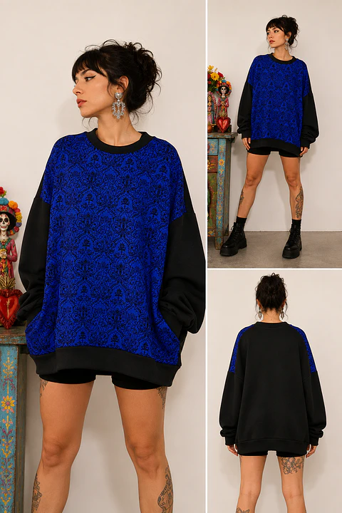 Polerón Reversible Azul XL