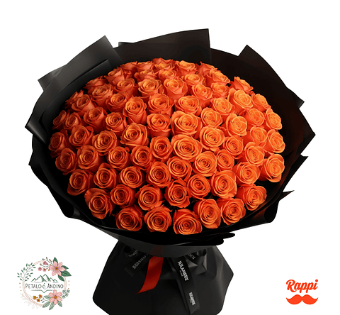 Rosas Fuego Y Elegancia X100
