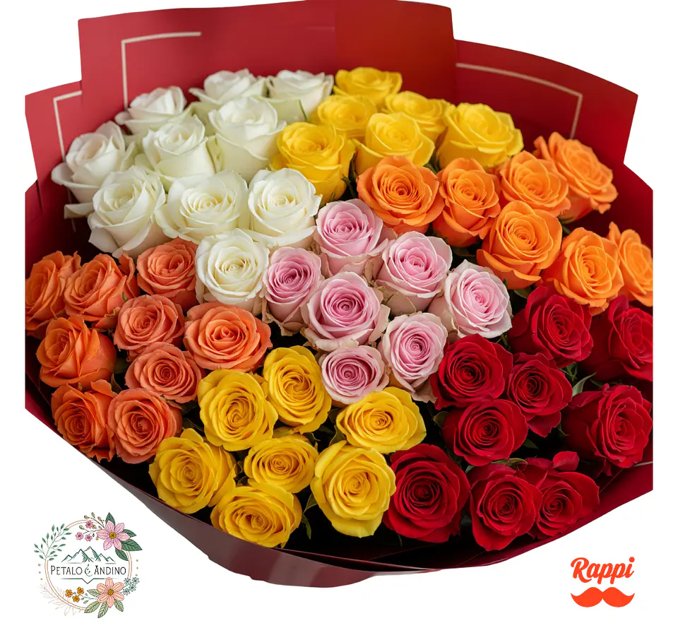 Rosas Fiesta De Colores X50 1