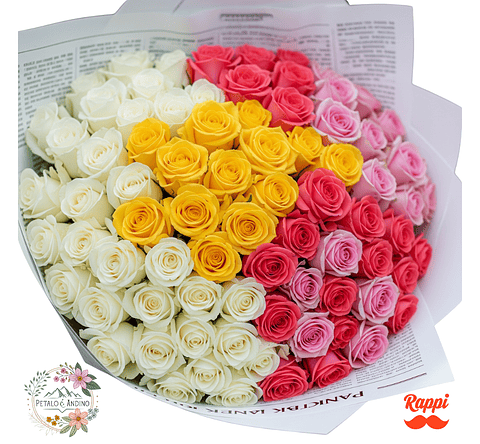 Rosas Noticia De Amor X100