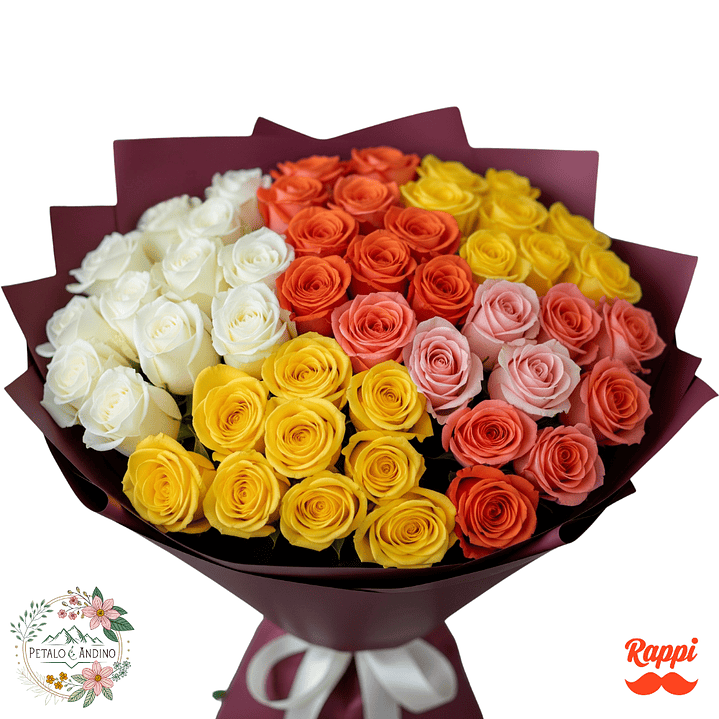 Rosas Arcoíris Andino X50 1