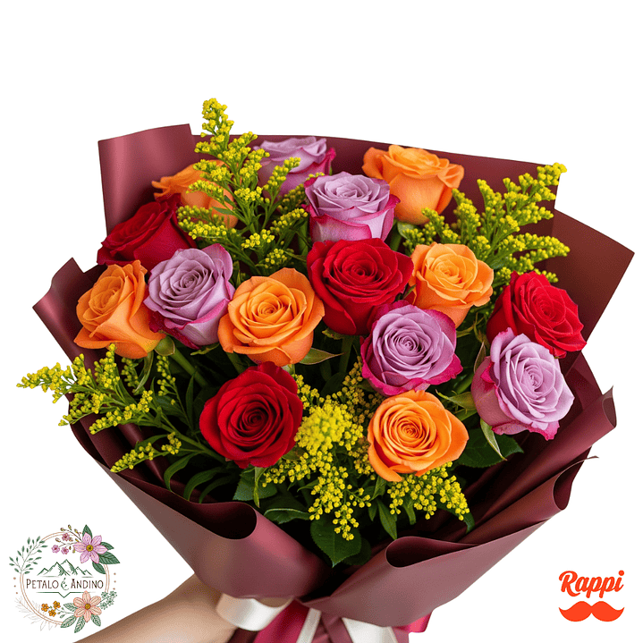 Rosas Arcoíris De Amor 18 1