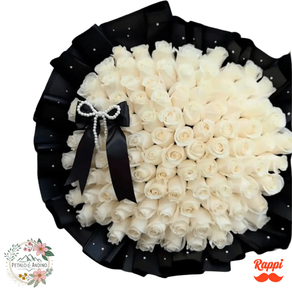 Flores Rosas Blancas Premium 1