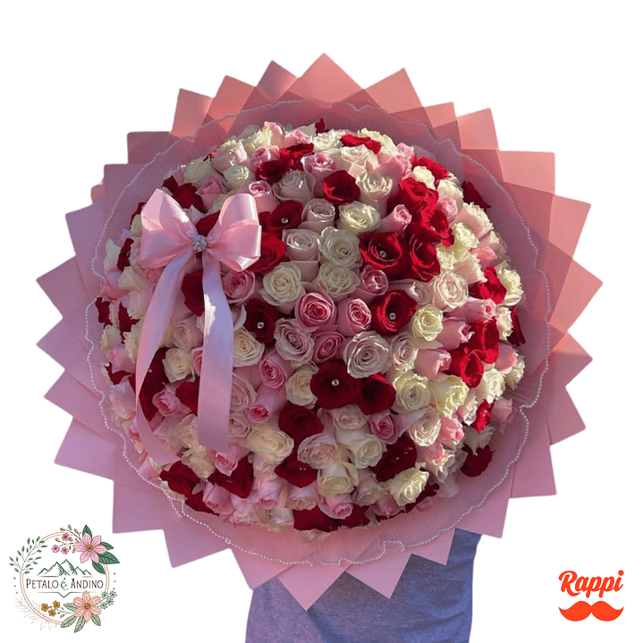 Flores Rosas Tricolor Premium 1