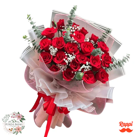 Flores Rosas Rojas Romance Premium