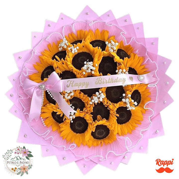 Corona de Girasoles Cumpleañera 1