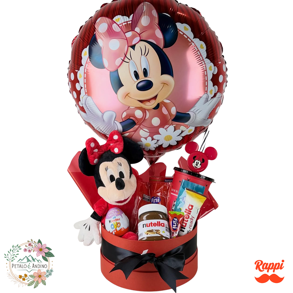Regalo Minnie con Dulces y Globo 1