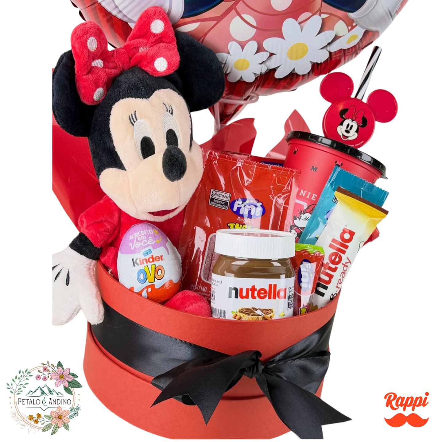 Regalo Minnie con Dulces y Globo 2