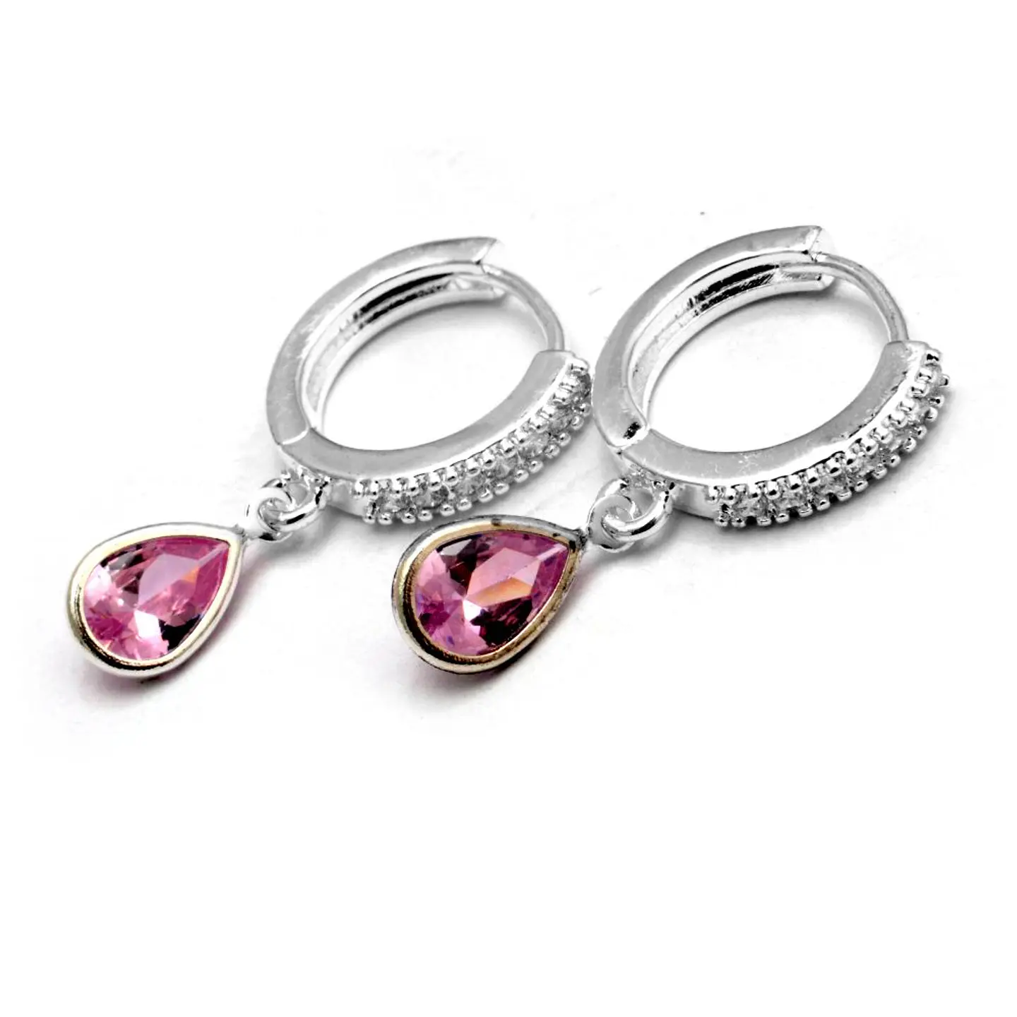 Argollas Gota Pink 1