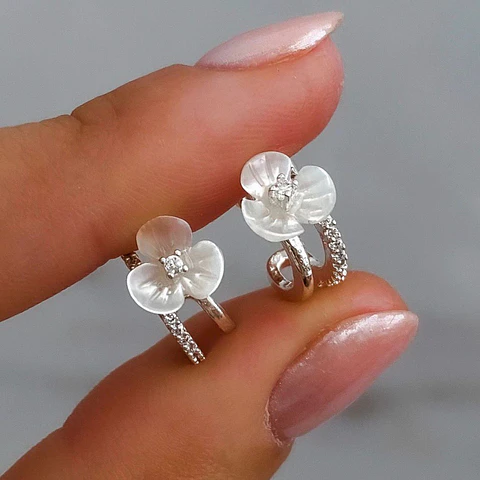 Semi Argollas Flor