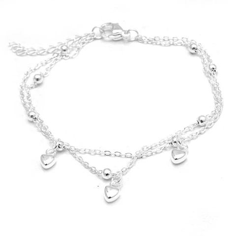 Pulsera Doble Corazones