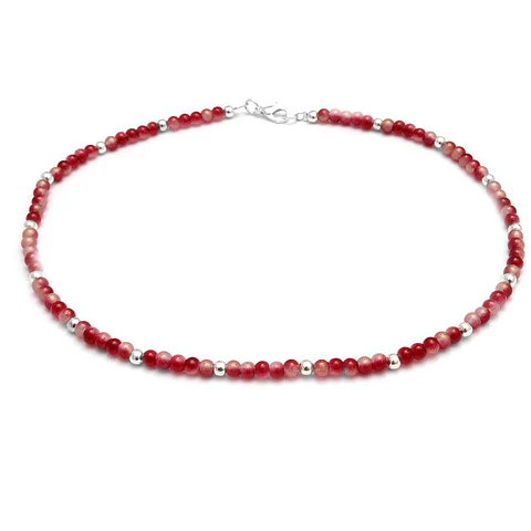 Collar Bolitas Rojas