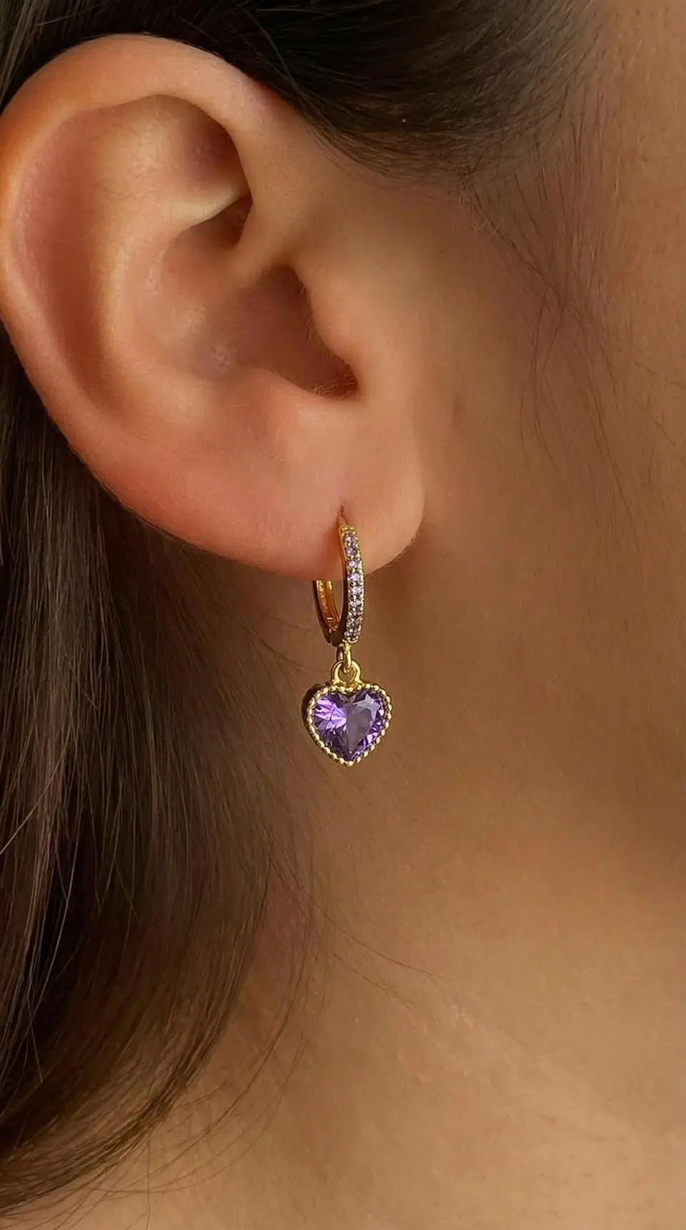 Argollas Cubic Violeta 1