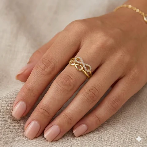 Anillo Doble Infinito