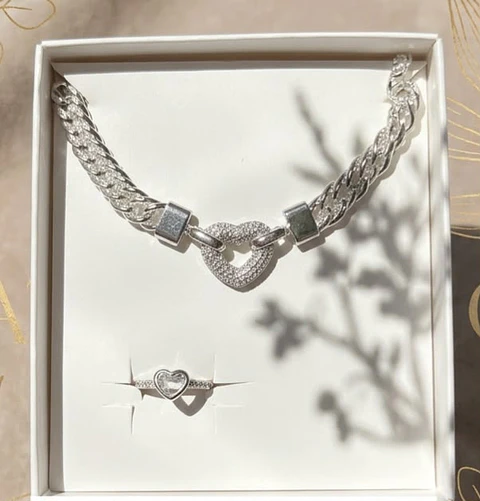 Set Grumet Love (Pulsera+Anillo)