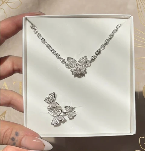 Set Mariposa (Pulsera + Anillo)
