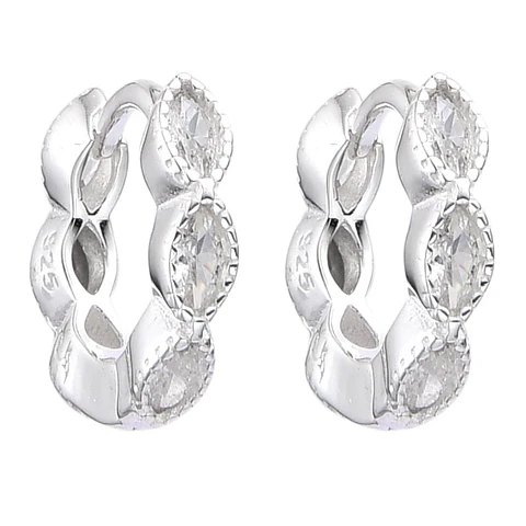 Argollas Oval Cubic