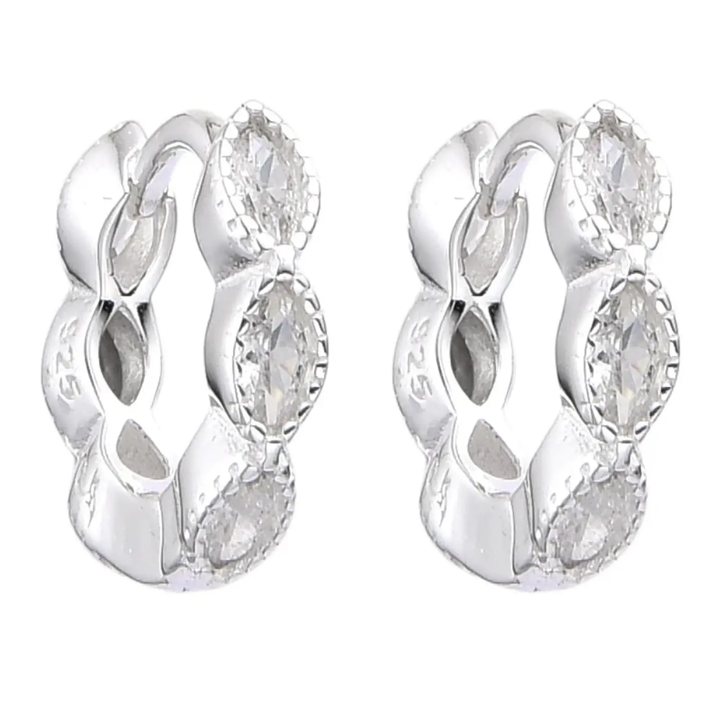 Argollas Oval Cubic 1