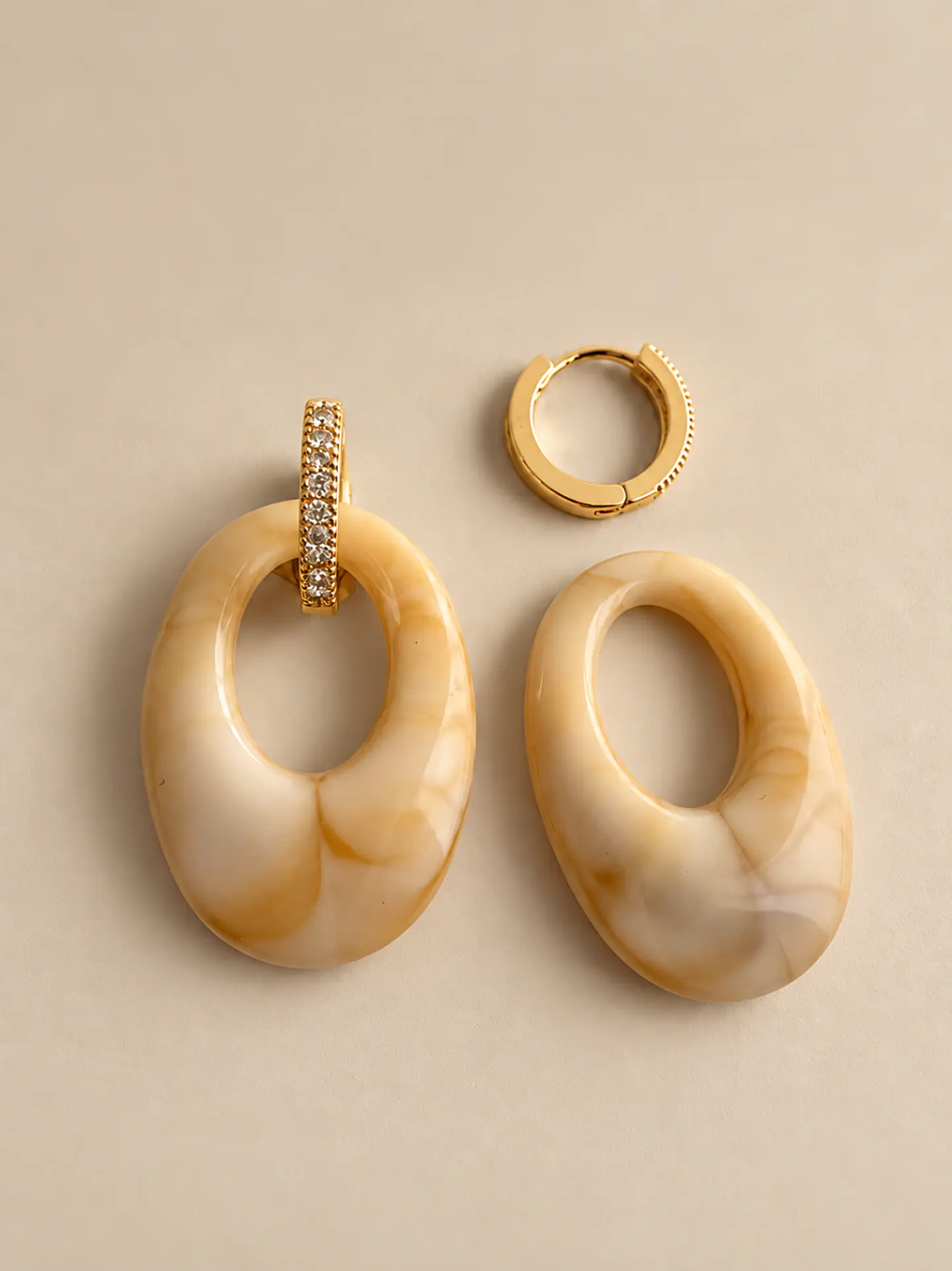Argollas caramel  3