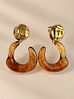 Aros colgantes carey - Miniatura 1