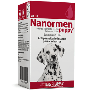 Antiparasitario Nanormen Puppy Suspensión Oral 20 ML