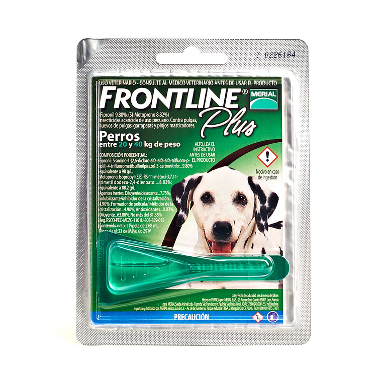 Pipeta Frontline Plus 20 a 40 KG 2.68 ml 1