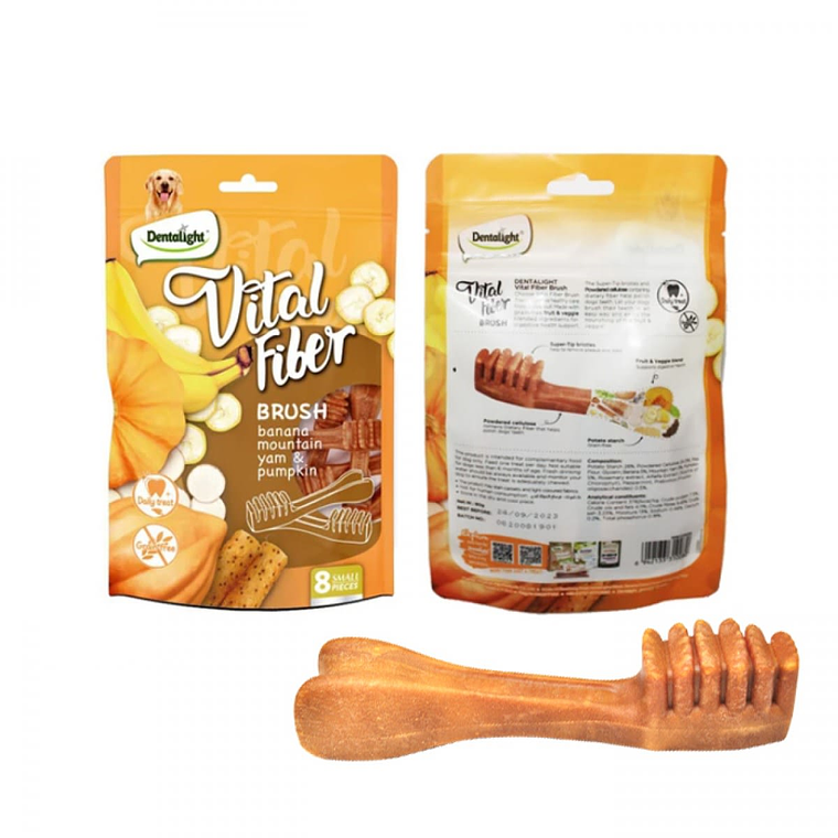 Snack Dental Para Perro Vital Flber Brush Banana 1