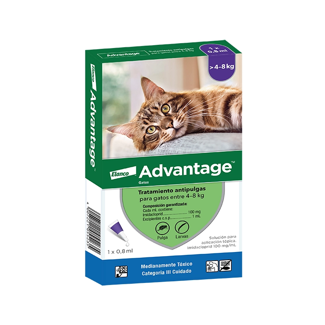 Pipeta Advantage Gato 0.8 ML 4 a 8 KG 1