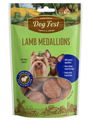 Snack Perro Dog Fest Medallones de Cordero 55 GR