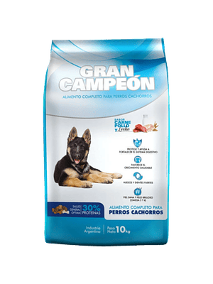 Gran Campeón Cachorro Carne Pollo Leche 10 KG