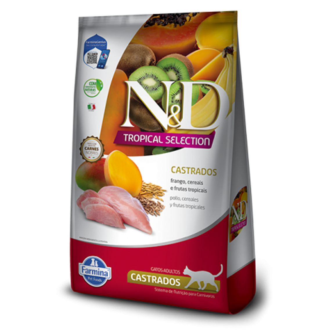 N&D Tropical Gato Adulto Castrado Frango 1.5 KG 1