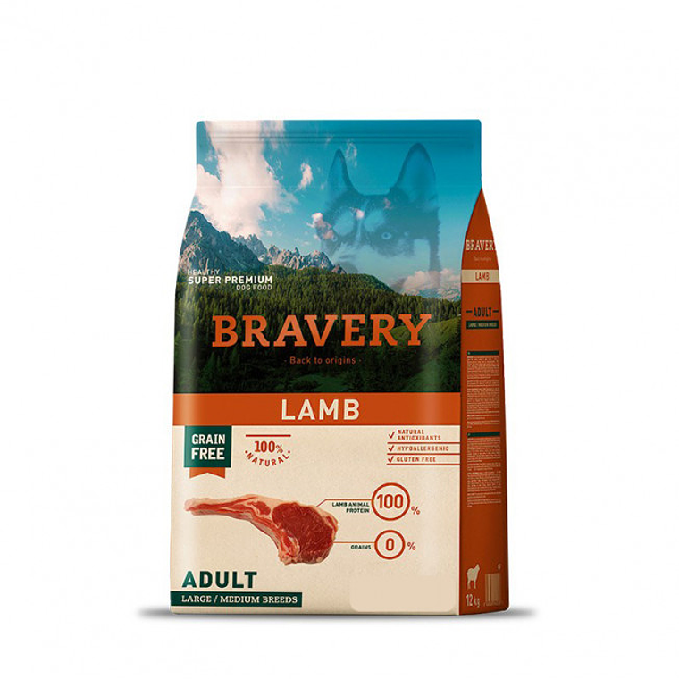 Bravery Lamb Adult Large Medium Breeds 4 KG 1
