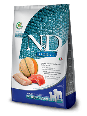 N&D Ocean Perro Adulto Mediano Salmon 10,1Kg