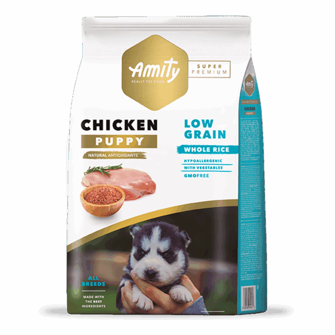 Amity Super Premium Low Grain Chicken Puppy 14 KG 1