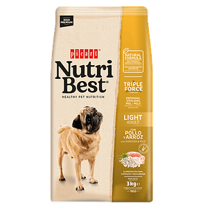 Nutribest Dog Adult Light Chicken & Rice 3 KG