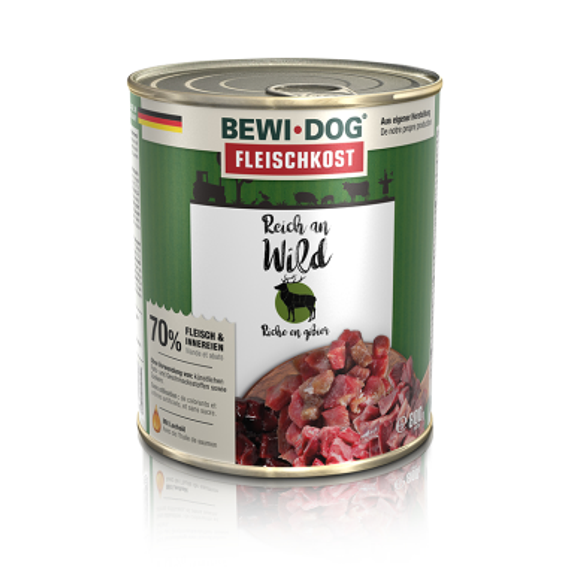 Lata BewiDog Rico en Venado 800 GR 1