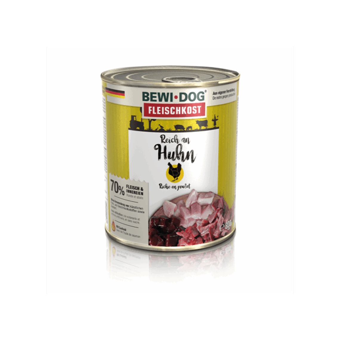 Lata BewiDog Rico en Pollo 800 GR 1