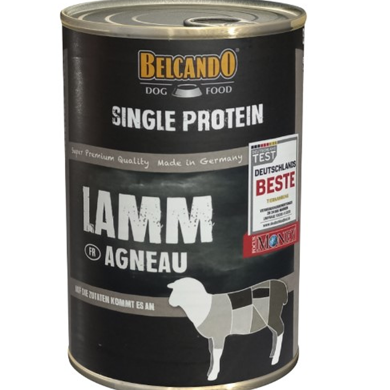 Belcando Perro Lata Single Protein Cordero 400GR 1