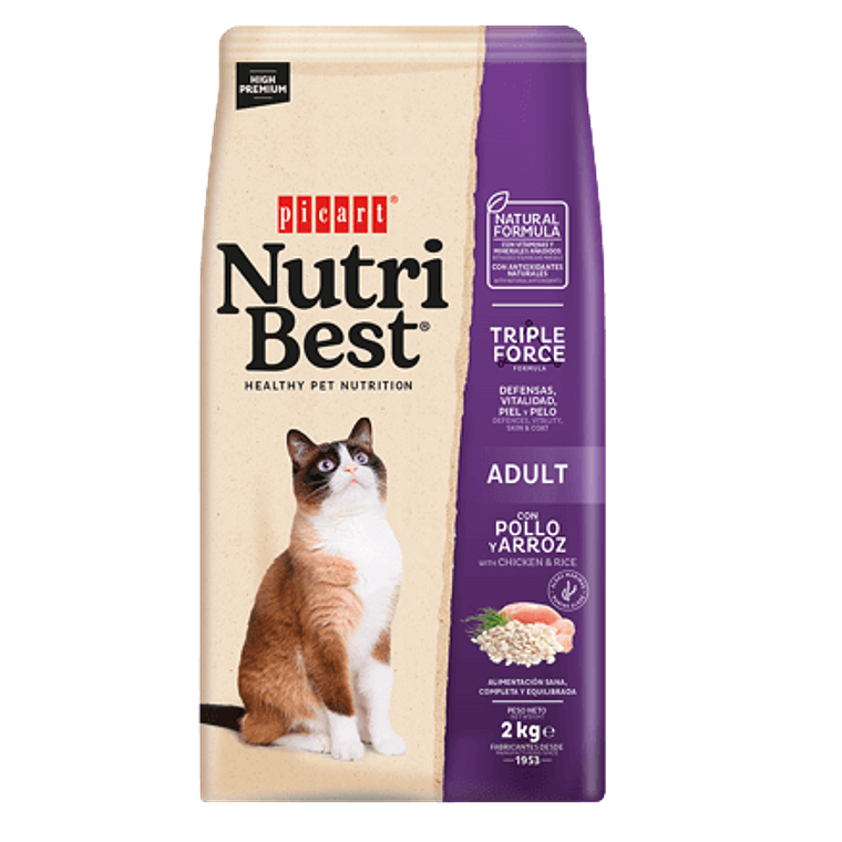 Nutribest Cat Adult Chicken & Rice 15 KG 1