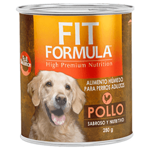 Lata Fit Formula Adulto Pollo 280 GR Unidad