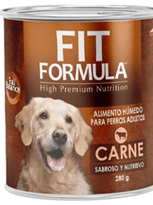 Lata Fit Formula Adulto Carne 280 GR Unidad