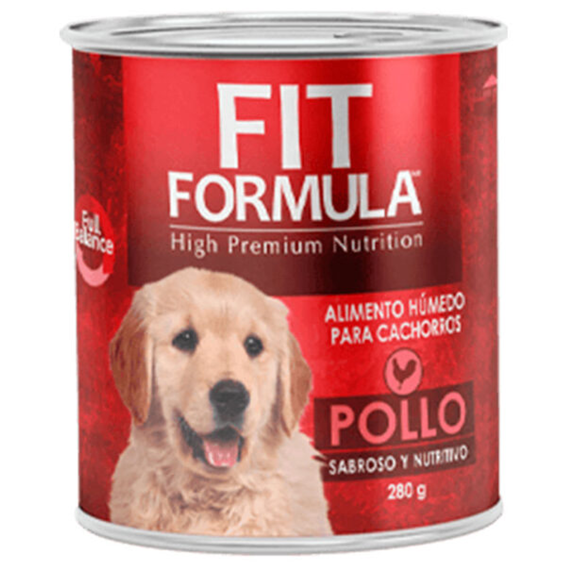 Lata Fit Formula Cachorro Pollo 280 GR Unidad 1