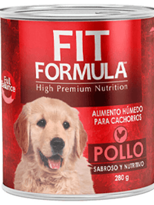 Lata Fit Formula Cachorro Pollo 280 GR Unidad